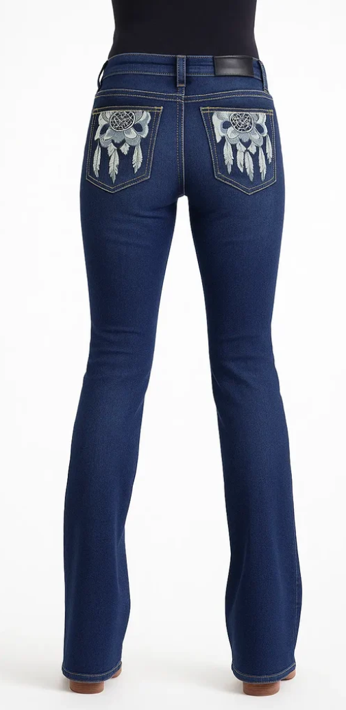 Outback Ladies Esk Bling Jeans - High Rise - WBEM174
