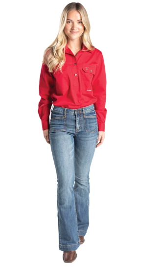 Stetson Ladies Jeans 912 Flare Fit Plain Pocket - 54921402