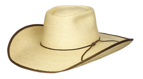 Sunbody Hat - Alex Palm Leaf - Natural/Chocolate - HG45ALEX