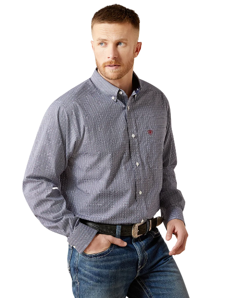 Ariat Mens Wrinkle Free Bowen Classic Fit L/S Shirt - 110065806