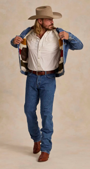 Mens Legend Denim Jacket with Fleece Lining