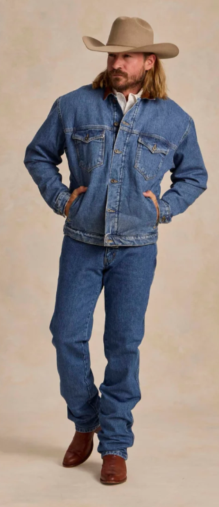 Mens Legend Denim Jacket with Fleece Lining