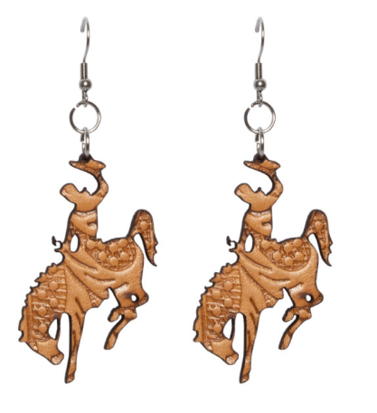 The Design Edge Tooled Horse Earrings - TE04