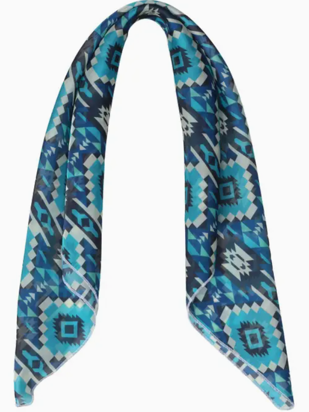 Blue Aztec Wild Rag
