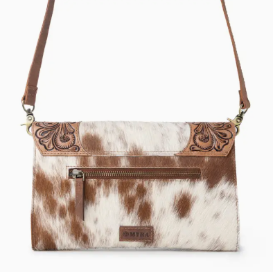 Myra Vinebloom Carve Hand tooled Bag in Sienna Frost