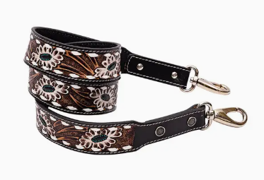 Shayla's Meadow Hand-Tooled Leather Strap