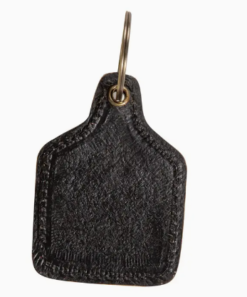 Blazing Blooms Hand-Tooled Key Fob