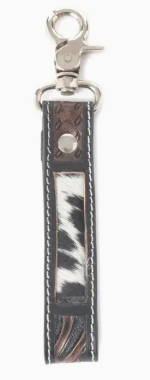 Shadowhorn Hairon Key Fob in Midnight Snow
