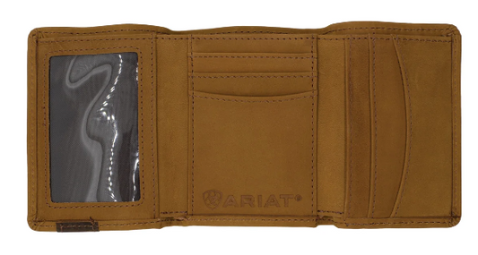 Ariat Tri-Fold Wallet - Accent Overlay