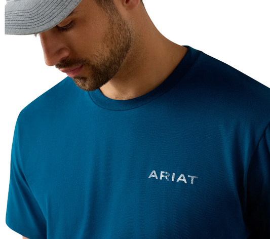 Ariat Mens Liquid Stamp Flag Classic T Shirt -