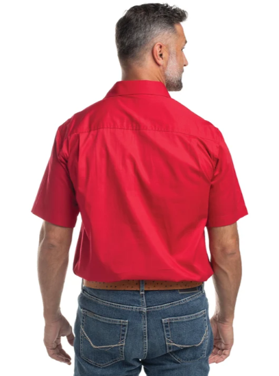 Just Country Mens Adam - 1/2 Button Short Sleeve Shirt - 10104CHI