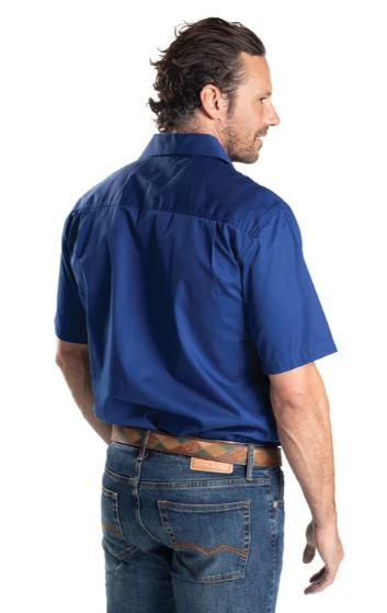 Just Country Mens Adam - 1/2 Button Short Sleeve Shirt - 10104CBT