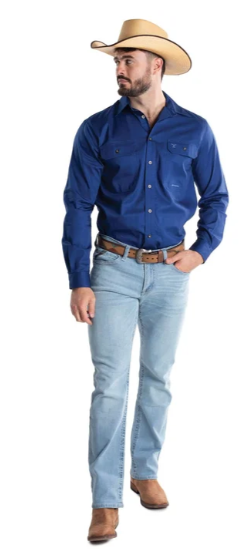 Just Country Mens Evan Full Button L/S Shirt - 20202CBT