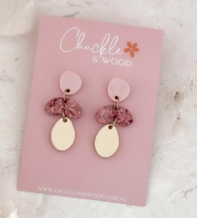 Brittany Earrings - Blush Pink