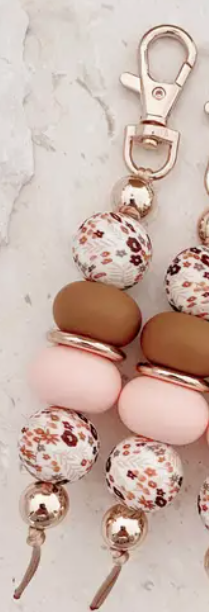 Boho Floral Keychain