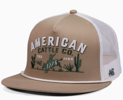 8-Second Hat - Tan/White