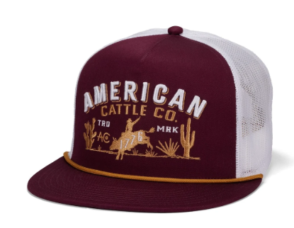 8-Second Hat - Maroon/White