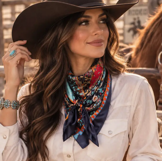 Multi patterned Wild Rag - Western Scarf