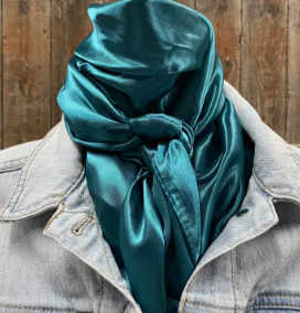 Solid Teal 35" x 35" Wild Rag/Scarf - WRS5