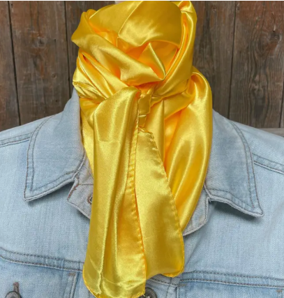 Solid Yellow 35" x 35" Wild Rag/Scarf - WRS23