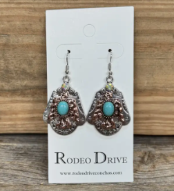 Fashion Turquoise Thunderbird Earrings