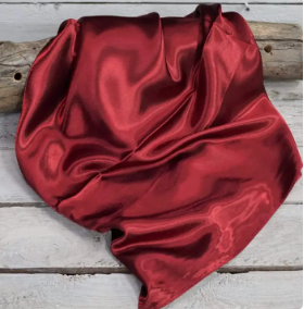 Solid Burgandy 35" x 35" Wild Rag/Scarf - WRS14