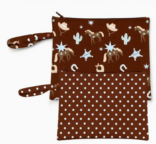 Rodeo/Polka Dot Wet Bag Duo