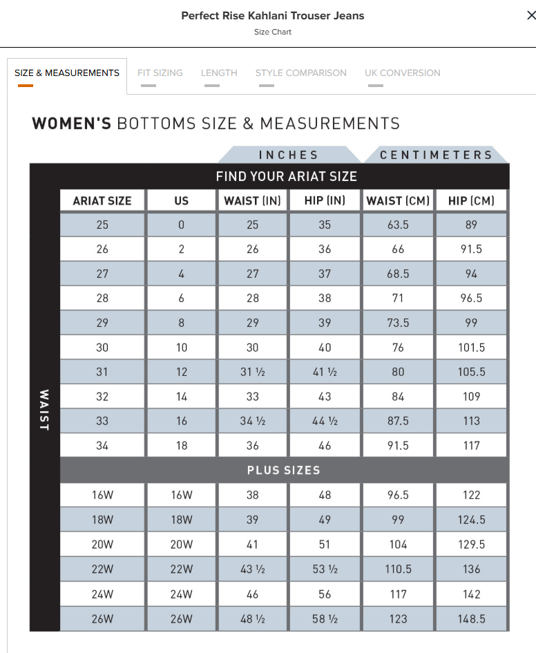 Ariat Ladies Perfect Rise Kahlani Trouser Jeans