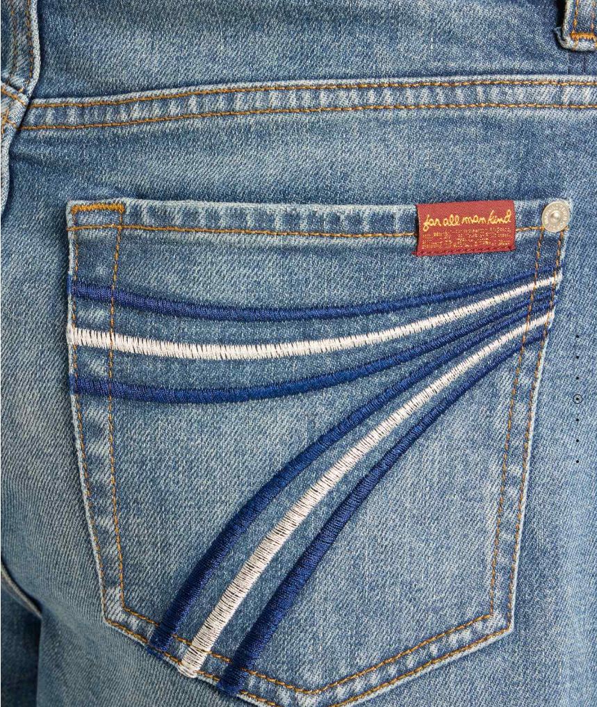 7 for all mankind Ladies DOJO  Ultra High Rise Jo Bluefern - 32" Inseam