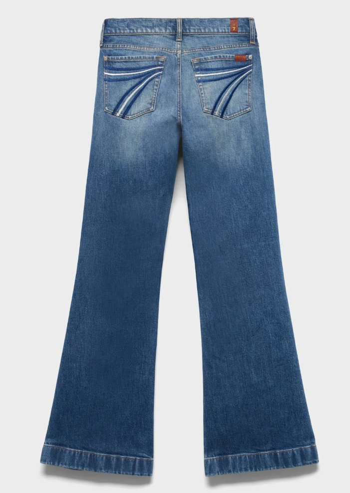 7 for all mankind Ladies DOJO  Bluefern Tailorless - 32" Inseam