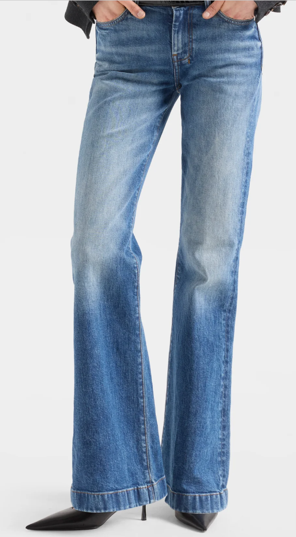 7 for all mankind Ladies DOJO  Bluefern Tailorless - 32" Inseam