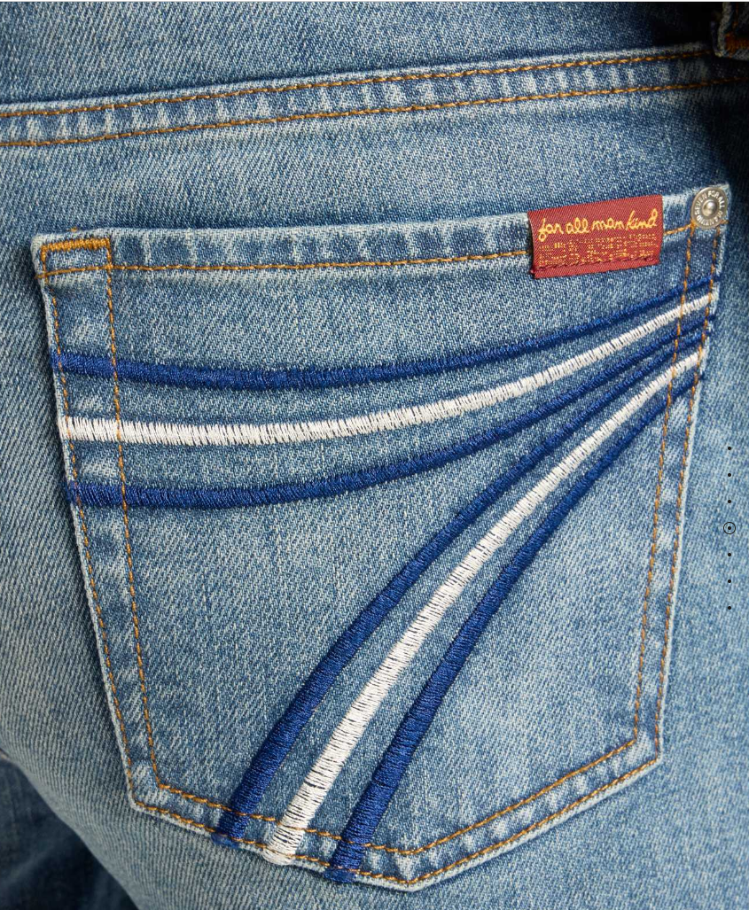 7 for all mankind Ladies DOJO  Bluefern Tailorless - 32" Inseam