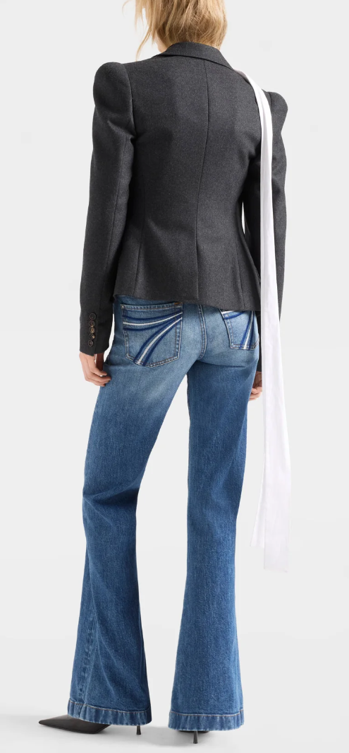 7 for all mankind Ladies DOJO  Bluefern Tailorless - 32" Inseam