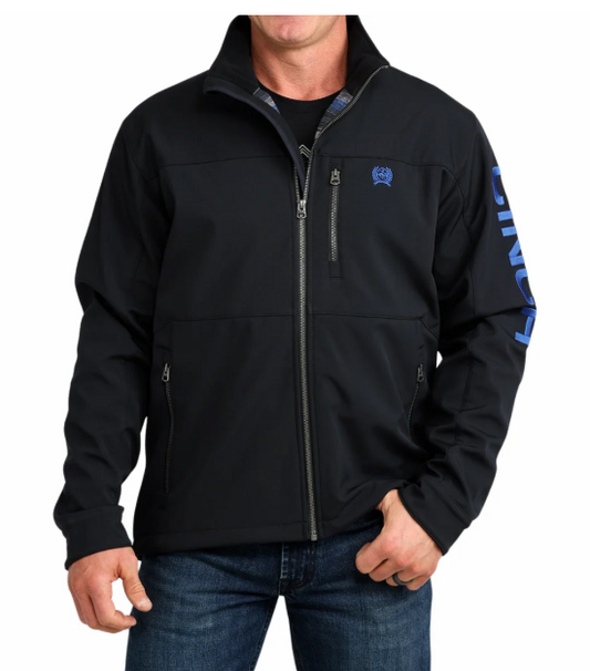 Cinch Mens Black/Blue Bonded Jacket - MWJ1945001