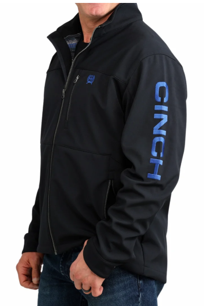 Cinch Mens Black/Blue Bonded Jacket - MWJ1945001