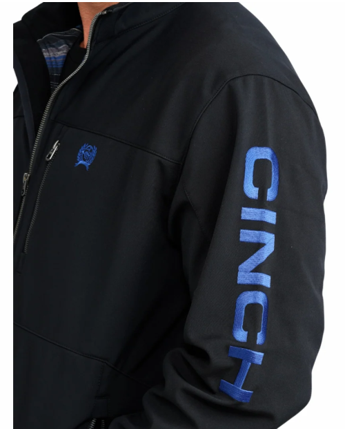 Cinch Mens Black/Blue Bonded Jacket - MWJ1945001