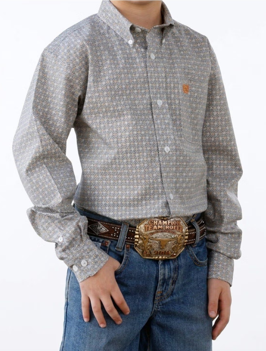 Cinch Boys Button Down L/S Shirt - MTW7060423