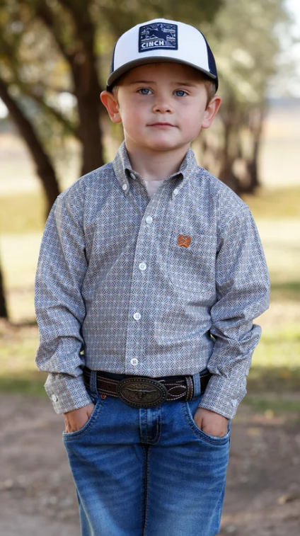 Cinch Boys Button Down L/S Shirt - MTW7061423