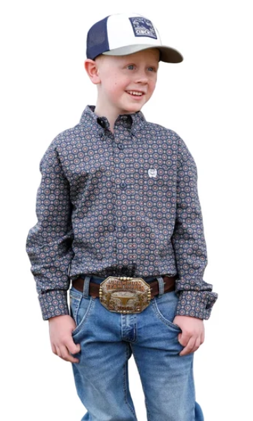 Cinch Boys Button Down L/S Shirt - MTW7060425