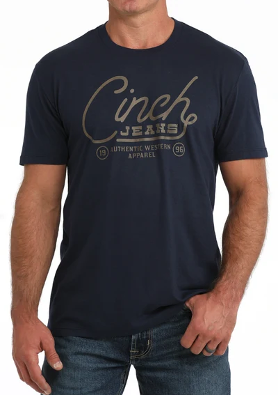Cinch Mens Navy Graphic Tee - MTT1690745