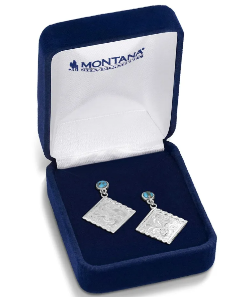 Montana Silversmiths - Western Darling Turquoise Earrings