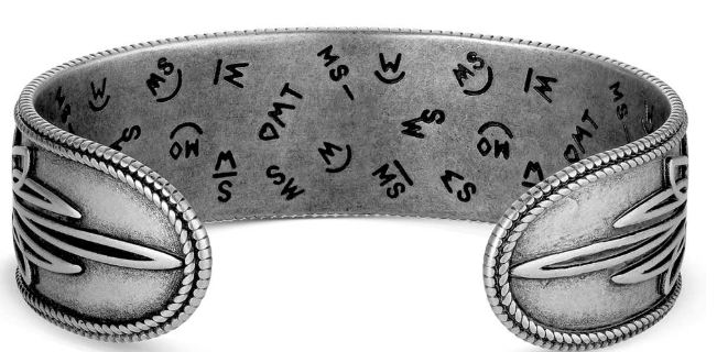 Montana Silversmiths -  Boot Stitch Turquoise Cuff Bracelet - BC6604