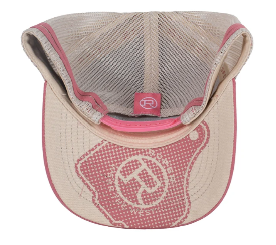 Roper Trucker Cap Cattle Tag - Dusty Rose - RC2507