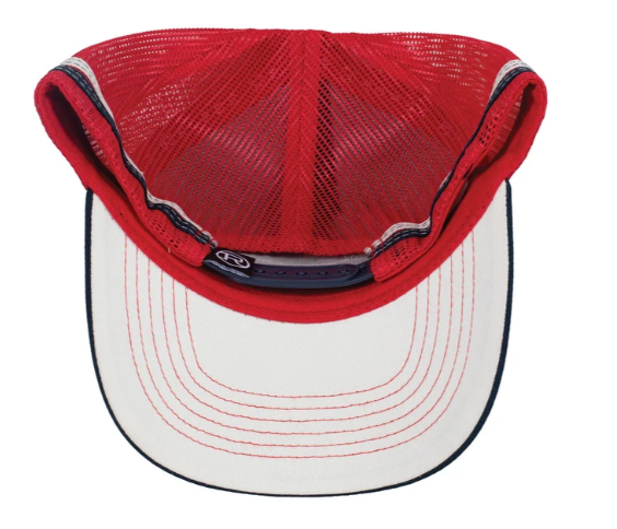 Roper Trucker Cap - Navy/Red - RC2512