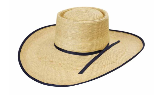 Sunbody Hats Reata 5 Inch Brim Palm Leaf Hat - Oak/Navy