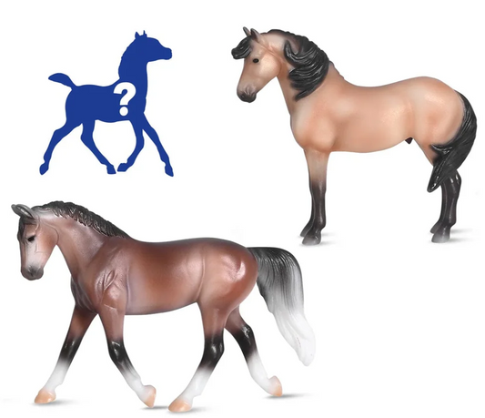 Breyer Stablemate Horse & Foal Surprise Family B Shimmering Sands - TBS10623