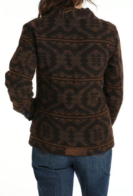 Cinch Ladies Reversible Trucker Jacket - Indigo/Brown - MAJ9906001