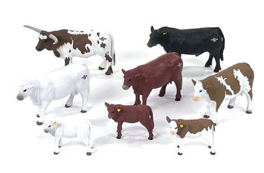 Big Country Toys - 8 Piece Cattle Set - 502