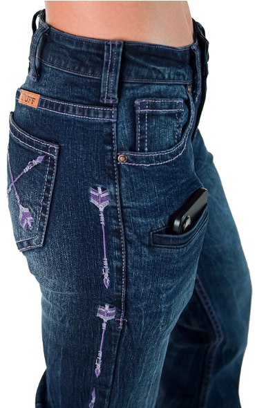 Cowgirl Tuff Purple Arrows Jean