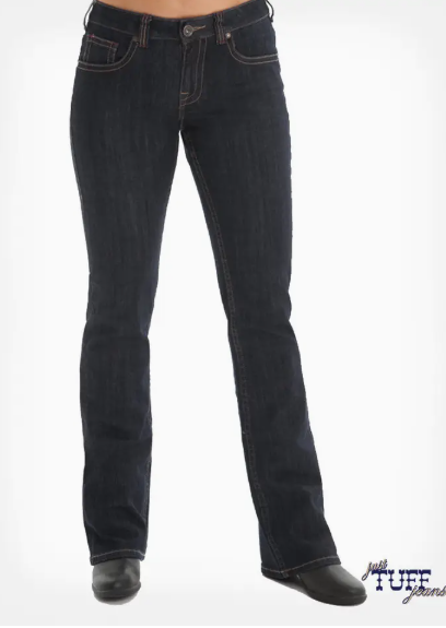 Cowgirl Tuff Ladies Just Tuff Dark Wash Jeans
